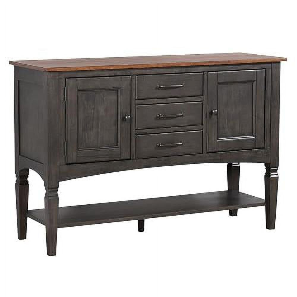 Sunset Trading Dakota 54" Buffet Server Table with Cabinets Drawers and Shelf