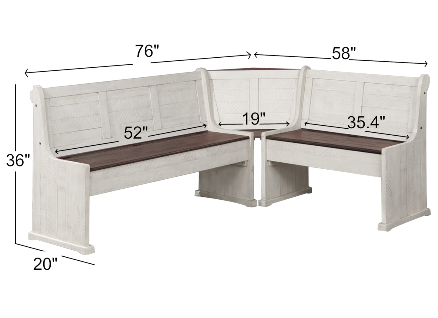 Sunset Trading Sunny Dining Nook Table Set