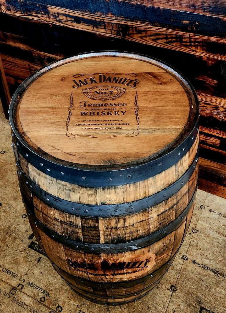William Sheppee Jack Daniel's Round Whiskey Barrel