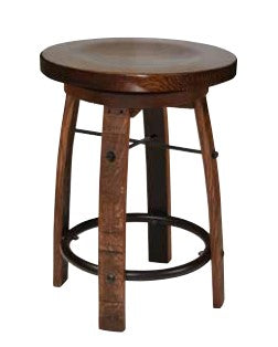 William Sheppee Premium Quality Round Seat Dining Bar Stool in Cherry