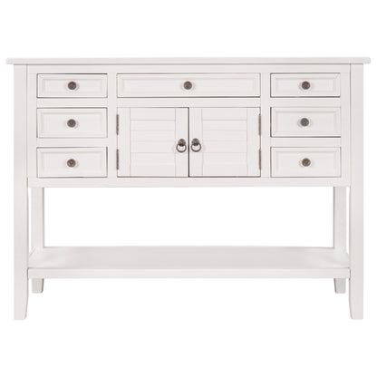 1st Choice 44.5" Modern Living Room Console Table Sofa Table in White