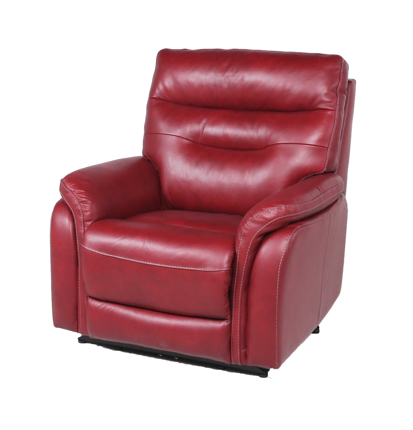 1st Choice Modern Leather Motion Recliner with Control Panel USB Charging