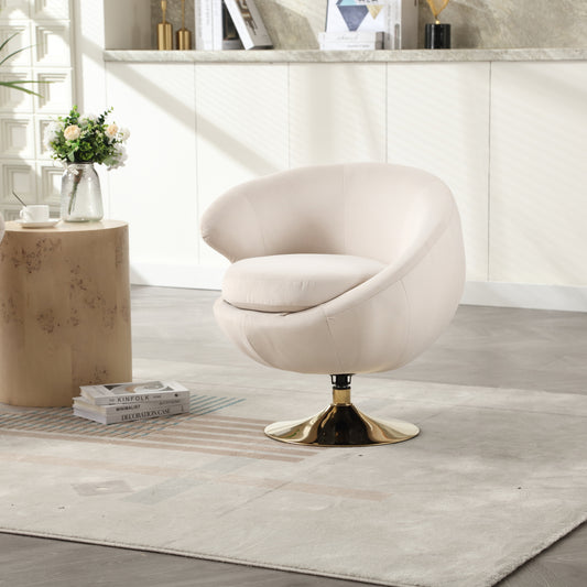 360 Degree Swivel Cuddle Barrel Accent  Chairs, Round Armchairs with Wide Upholstered, Fluffy  Fabric Chair for Living Room, Bedroom, Office, Waiting Rooms