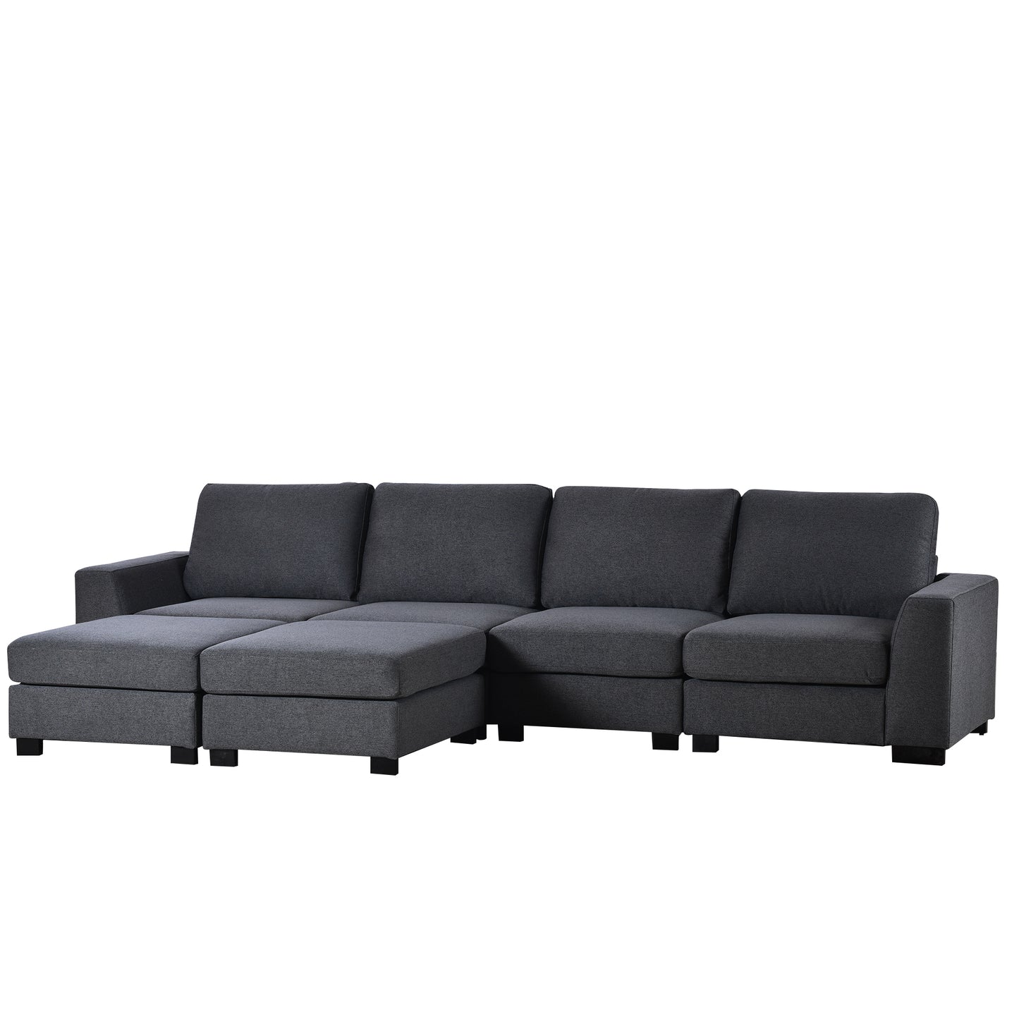 1st Choice U_STYLE 3 Pieces U shaped Sofa with Removable Ottomans