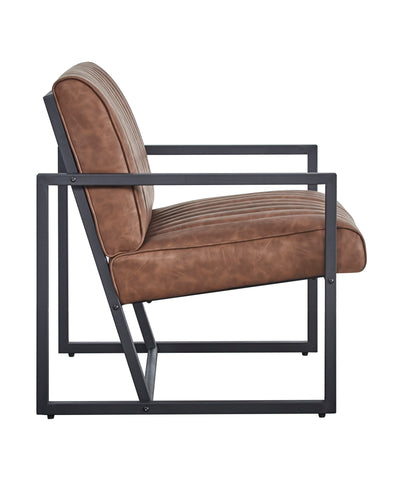 1st Choice Modern Design Leather Upholstered Dining Steel Armchair