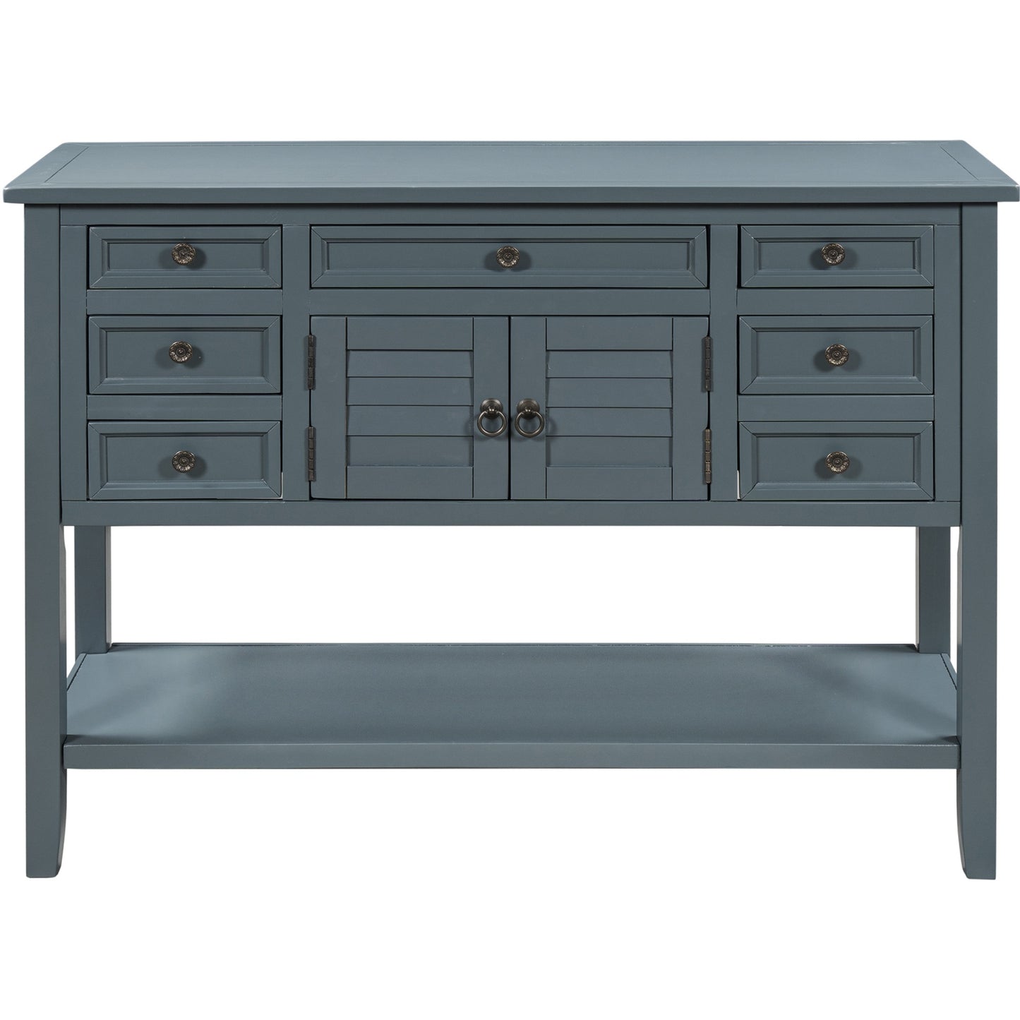 1st Choice U_STYLE 44.5" Modern Console Table Sofa Table in Blue