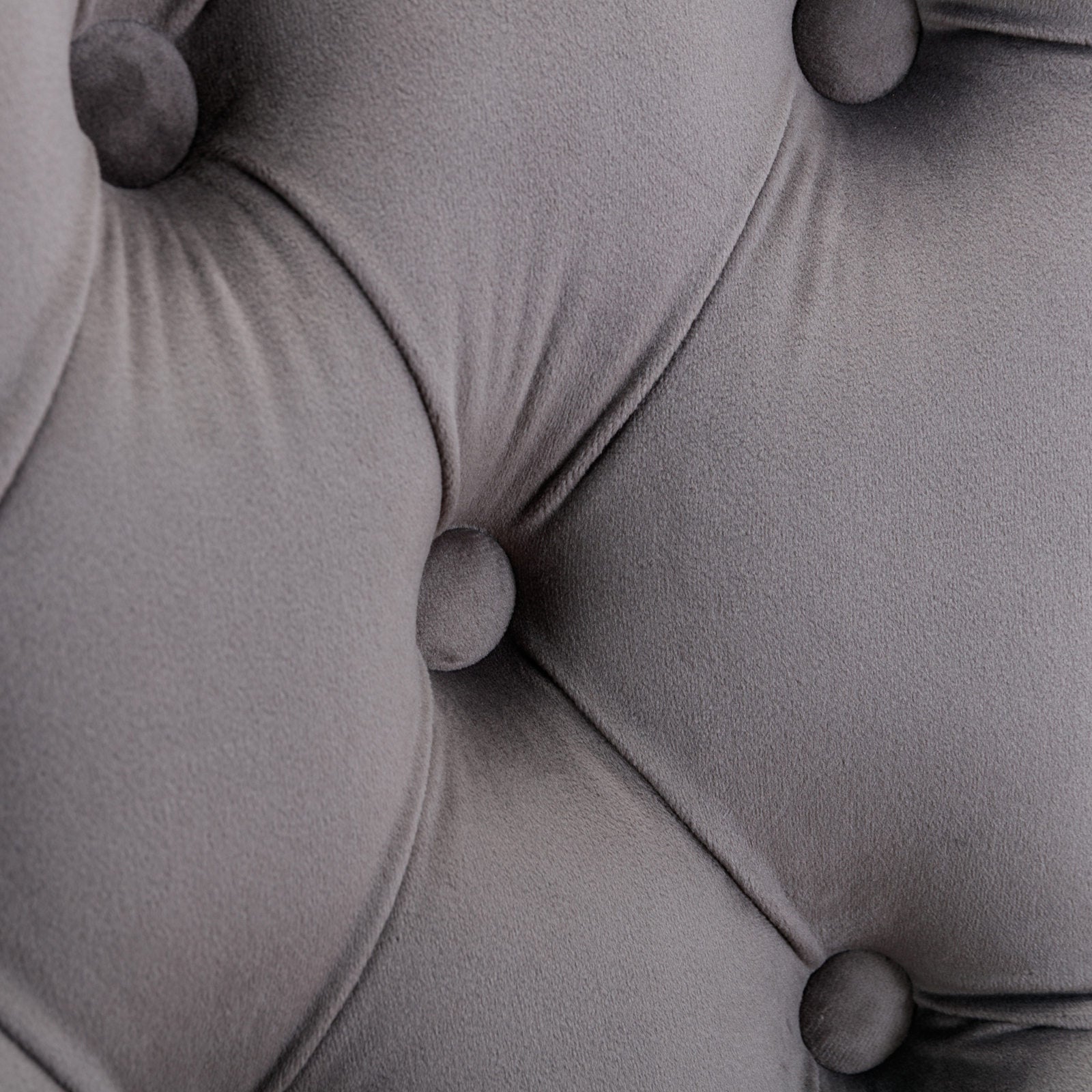 A&A Furniture Modern Upholstered Velvet Bar Stools with Adjustable Swivel Seat Height in Gray, Set of 2 - 1st Choice Furniture Direct