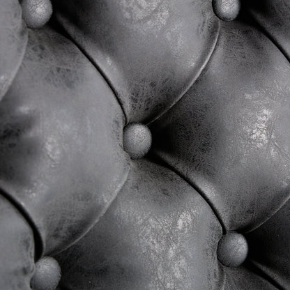 A&A Furniture,Aged and Retro PU Swivel Barstools Adjusatble Seat Height from 26 - 33 Inch, Modern Bar Stools with Backs Comfortable Tufted for Home Pub and Kitchen Island (Black,Set of 2) - 1st Choice Furniture Direct