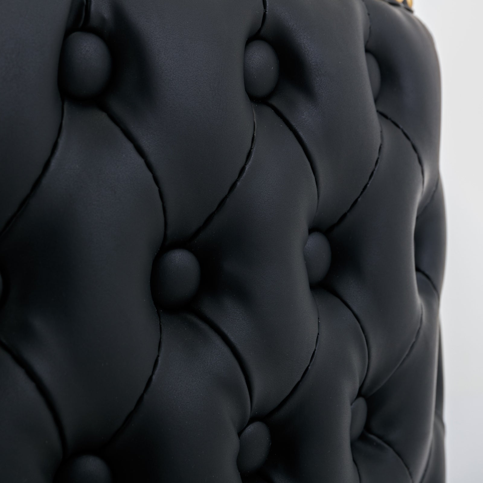 A&A Furniture,Swivel Barstools Adjusatble Seat Height, Modern PU Upholstered Bar Stools with the whole Back Tufted, for Home Pub and Kitchen Island（Black, Set of 2） - 1st Choice Furniture Direct