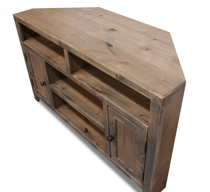 1st Choice Rustic Alder Wood Entertainment Console for Elegant Homes