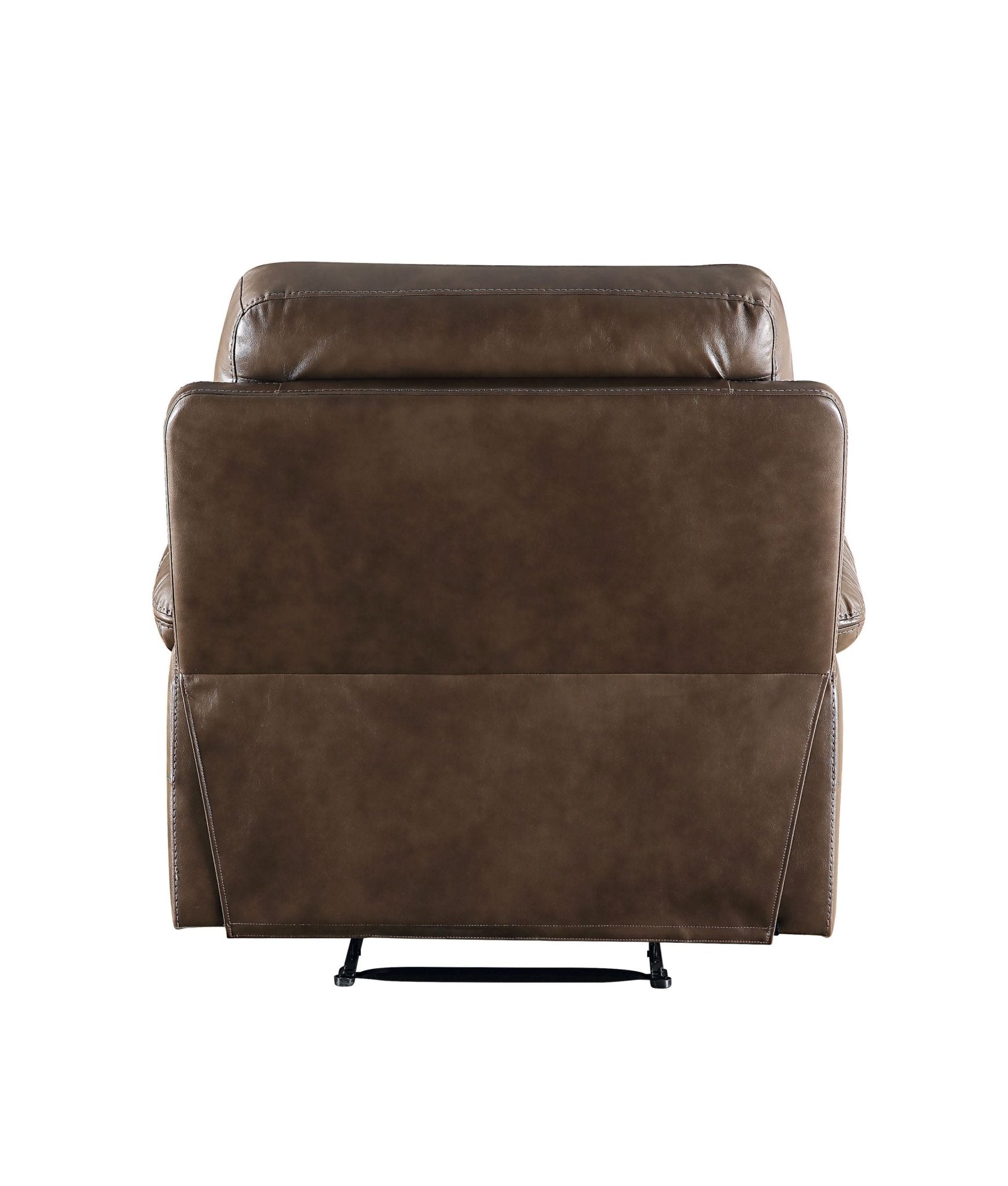 Aashi Brown Leather-GEL Match 3PCS Recliner Living Room Set - 1st Choice Furniture Direct