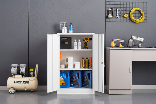 1st Choice Metal Storage Cabinet with Locking Doors and Adjustable Shelf