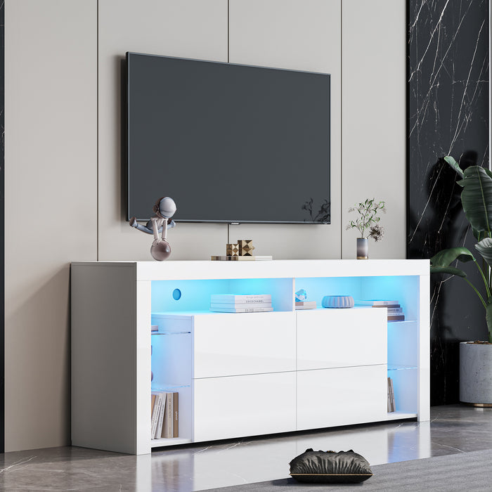 1st Choice White Modern contracted LED TV Cabinet with Storage