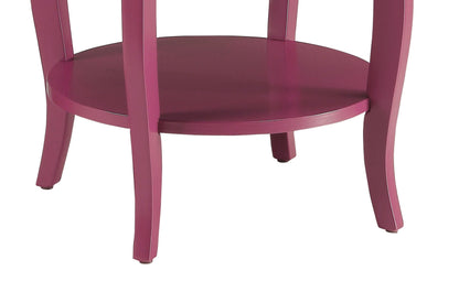 Aberta Purple color Accent Table with 1 Layer of Storage - 1st Choice Furniture Direct