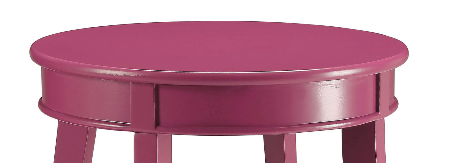 Aberta Purple color Accent Table with 1 Layer of Storage - 1st Choice Furniture Direct