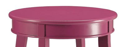 Aberta Purple color Accent Table with 1 Layer of Storage - 1st Choice Furniture Direct
