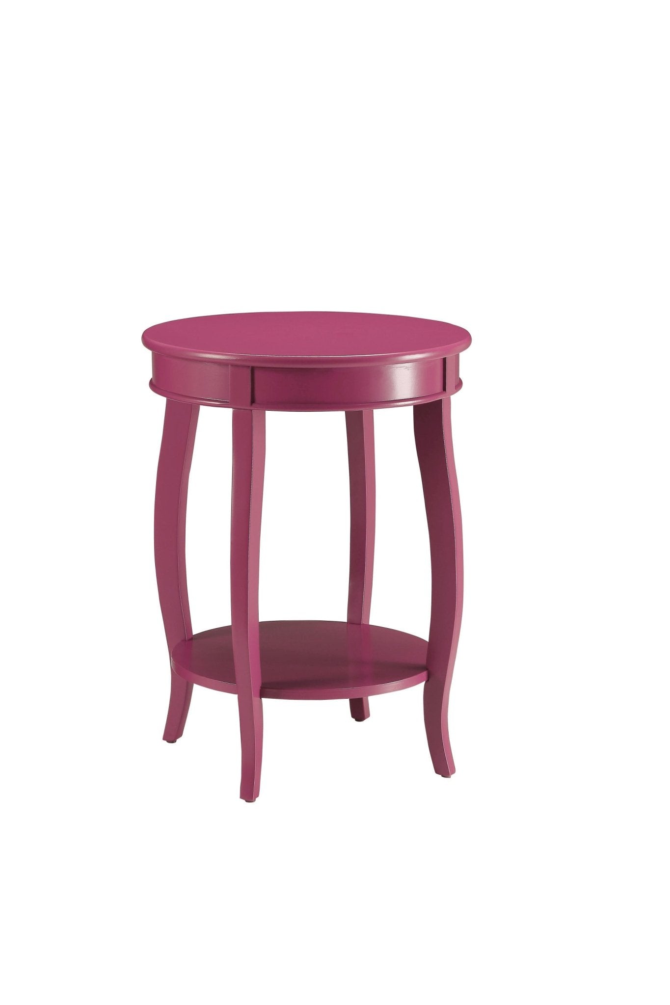 Aberta Purple color Accent Table with 1 Layer of Storage - 1st Choice Furniture Direct