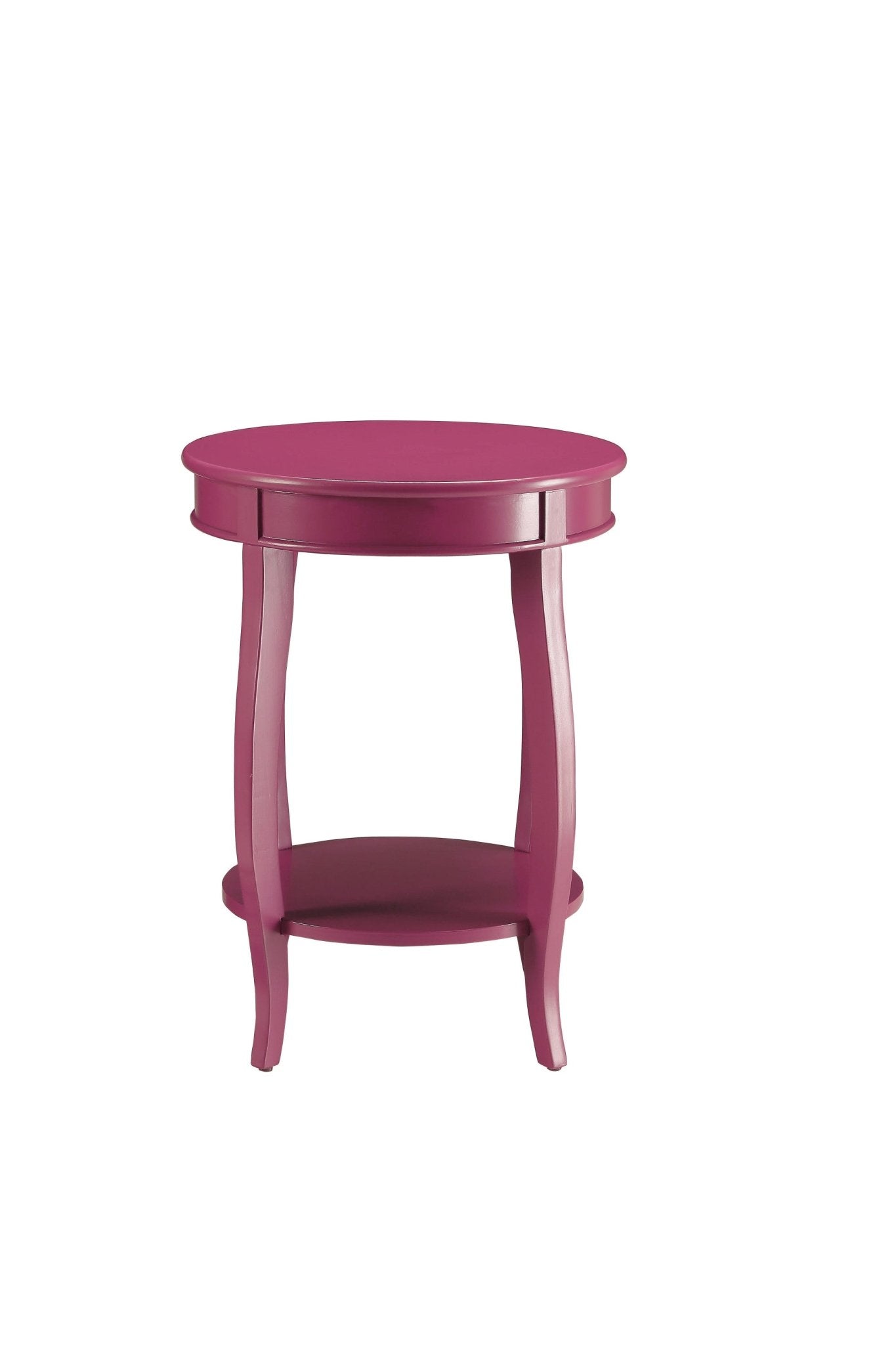 Aberta Purple color Accent Table with 1 Layer of Storage - 1st Choice Furniture Direct