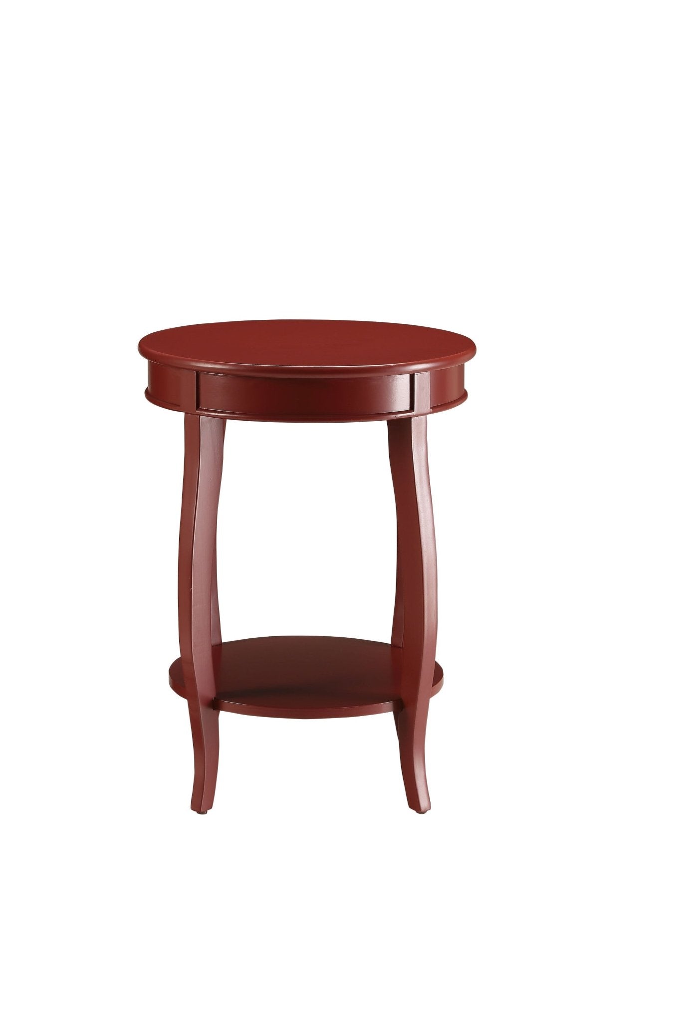 Aberta Red Finish Accent Table - 1st Choice Furniture Direct