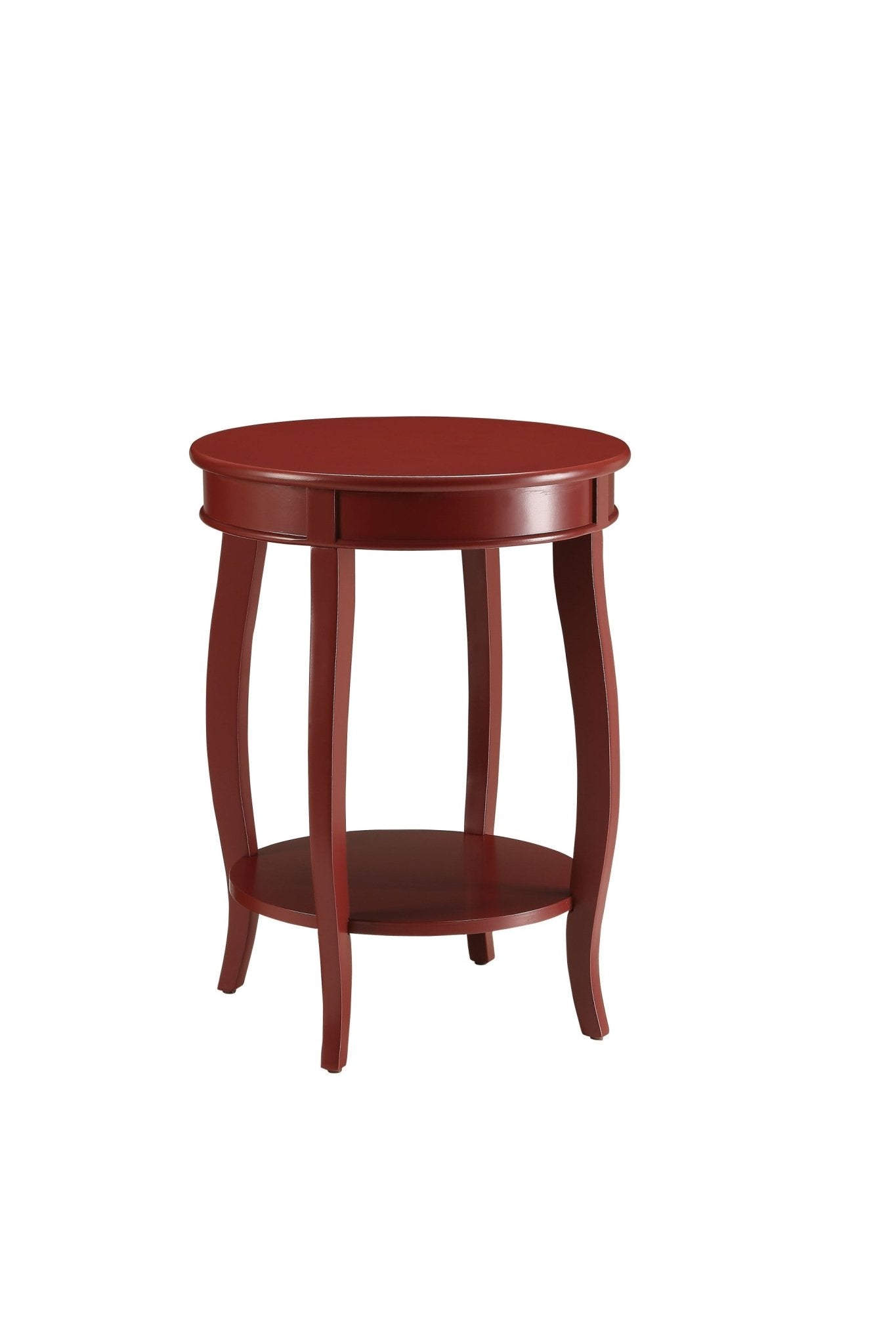Aberta Red Finish Accent Table - 1st Choice Furniture Direct