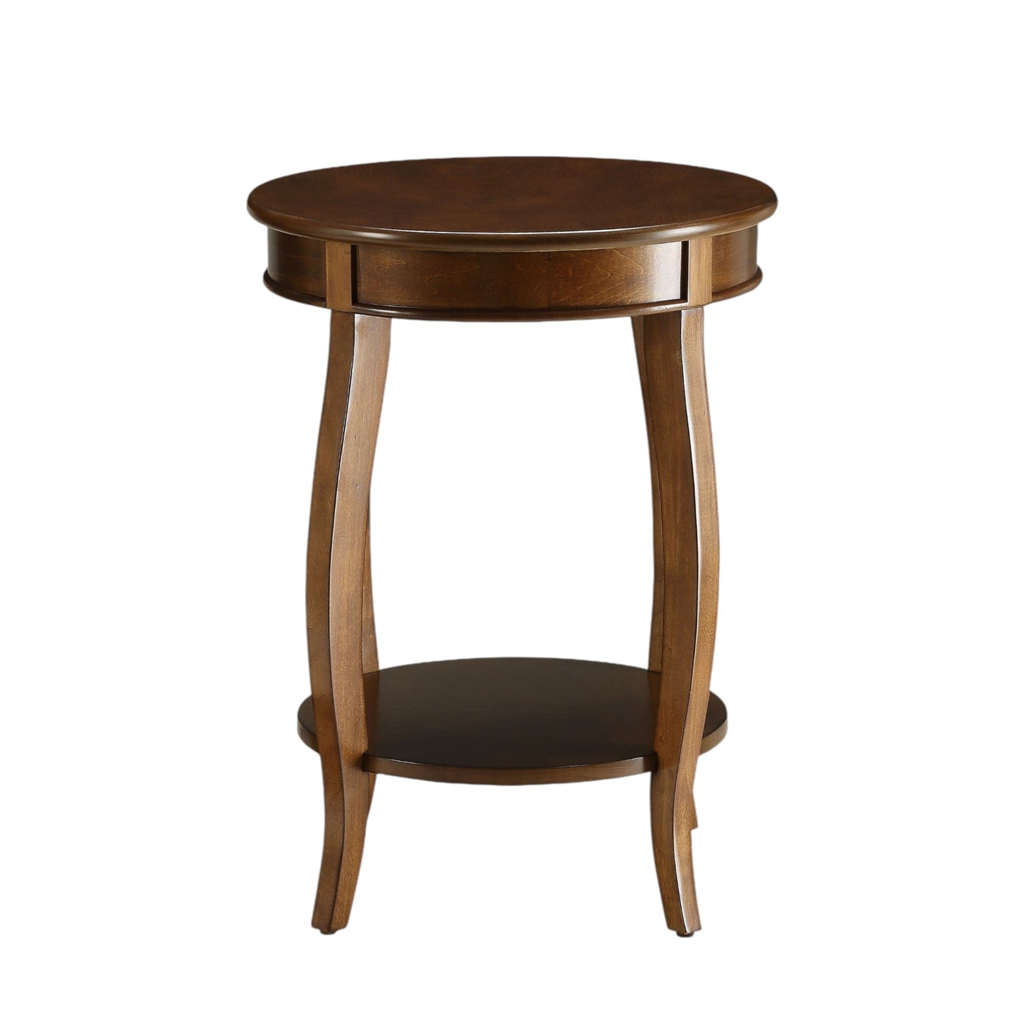 Aberta Walnut Finish Accent Table - 1st Choice Furniture Direct