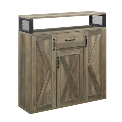Abiram Rustic Oak Finish Server - 1st Choice Furniture Direct