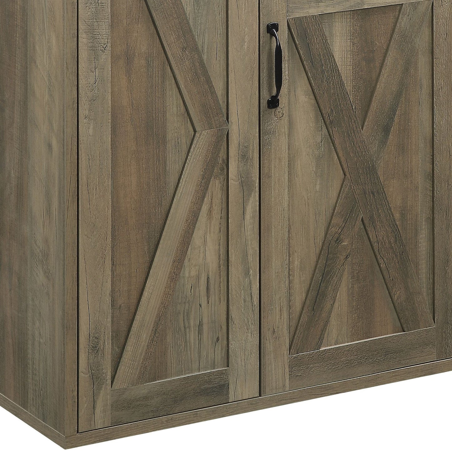 Abiram Rustic Oak Finish Server - 1st Choice Furniture Direct