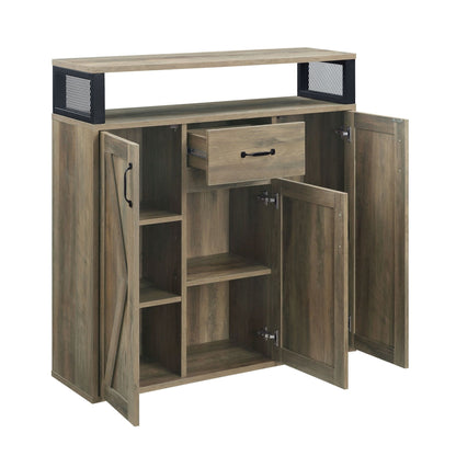Abiram Rustic Oak Finish Server - 1st Choice Furniture Direct