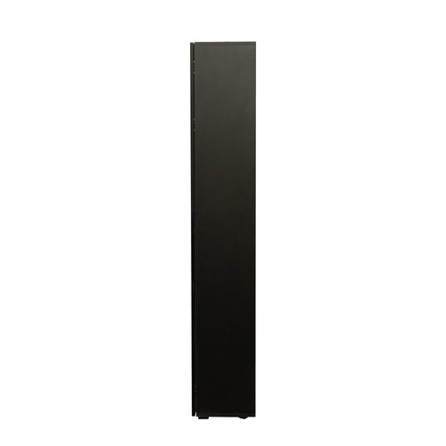 1st Choice Modern Side Cabinet with Aluminum Strip Lamp in Black