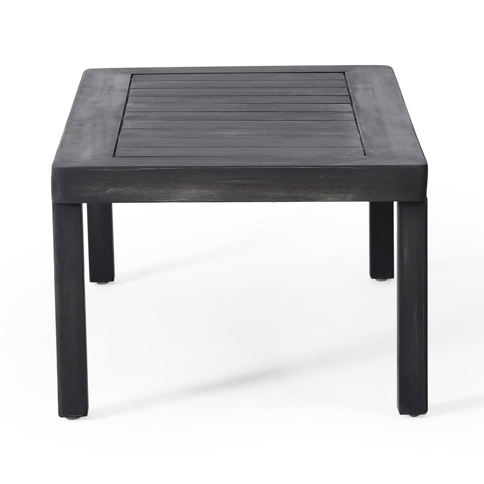 Acacia Wood Outdoor Loveseat & Coffee Table Set with Cushions - 1st Choice Furniture Direct