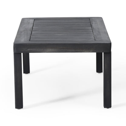 Acacia Wood Outdoor Loveseat & Coffee Table Set with Cushions - 1st Choice Furniture Direct