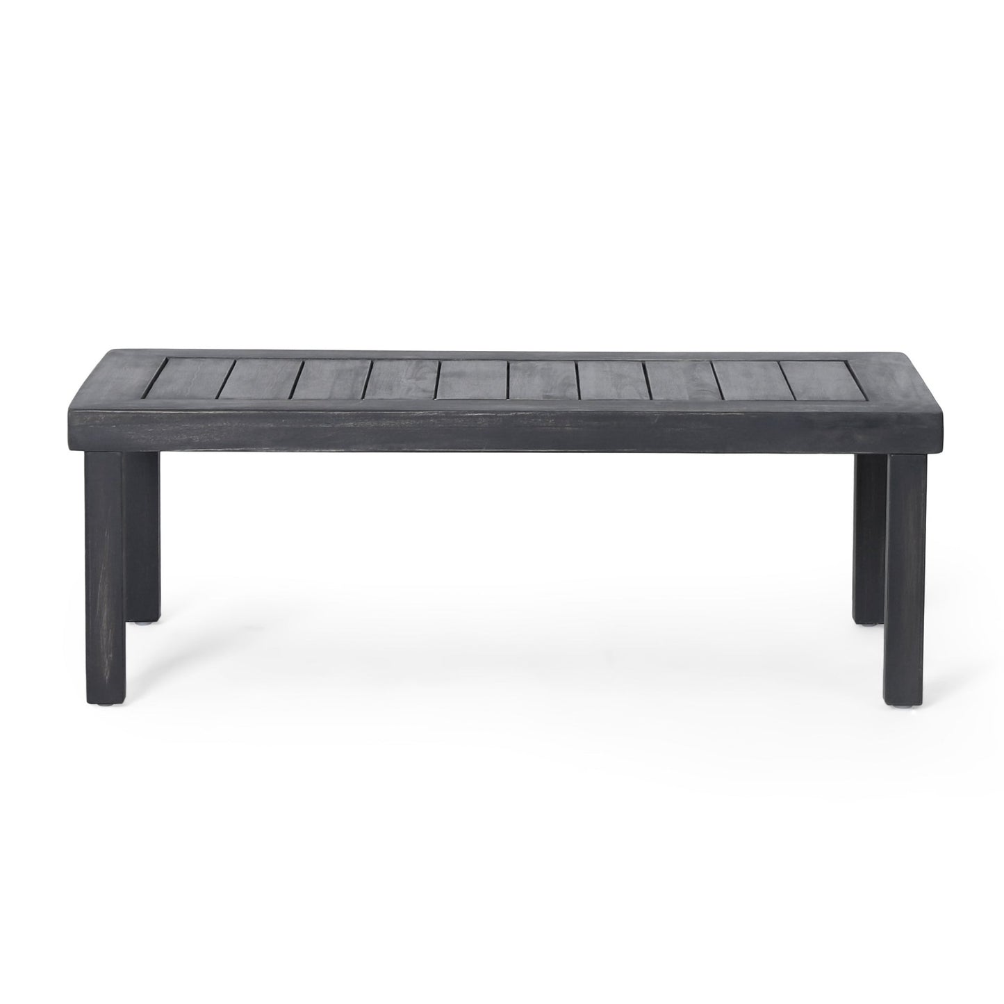 Acacia Wood Outdoor Loveseat & Coffee Table Set with Cushions - 1st Choice Furniture Direct