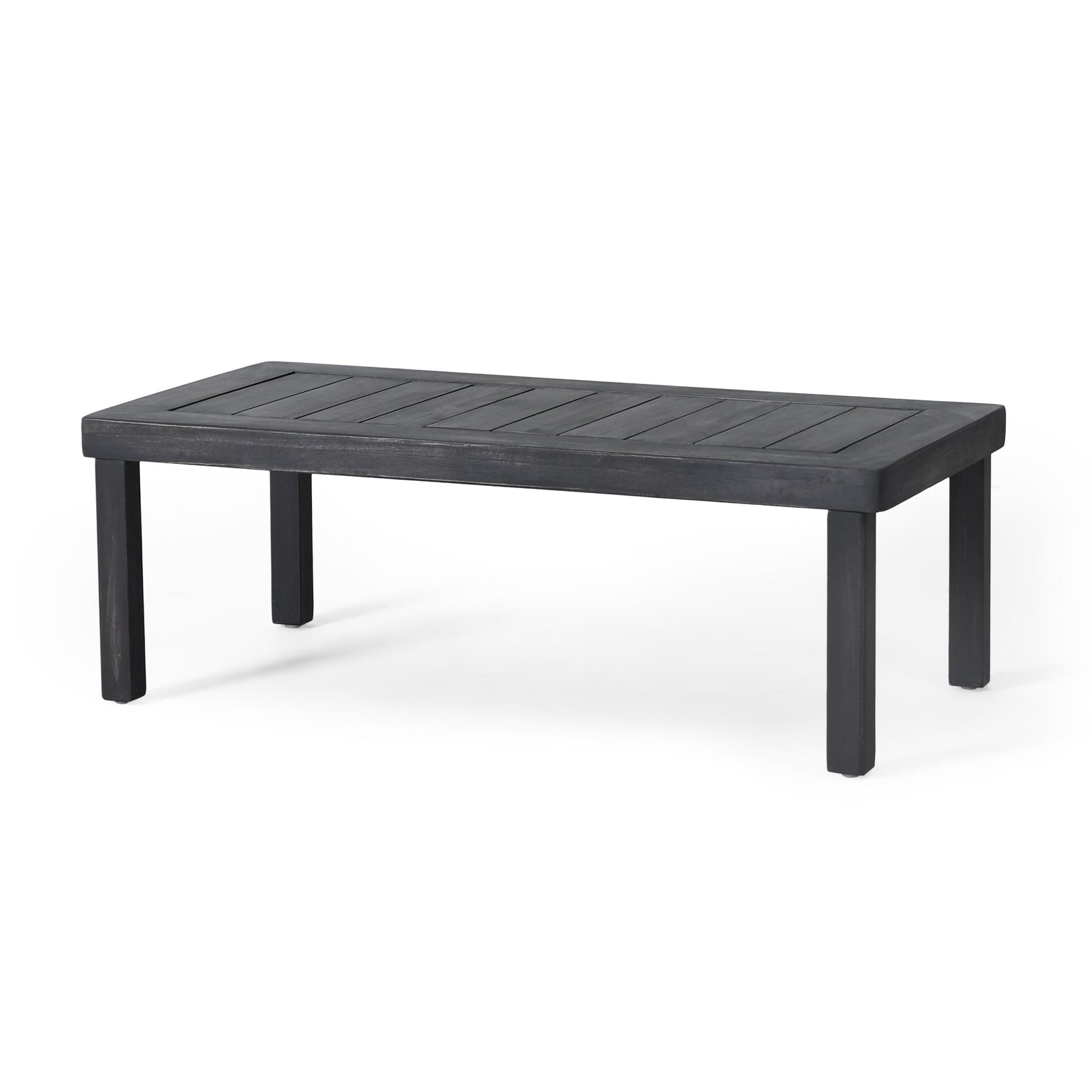 Acacia Wood Outdoor Loveseat & Coffee Table Set with Cushions - 1st Choice Furniture Direct