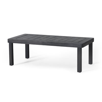 Acacia Wood Outdoor Loveseat & Coffee Table Set with Cushions - 1st Choice Furniture Direct