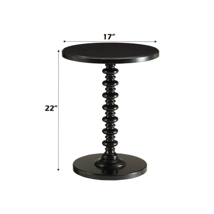 Acton Black Finish Accent Table - 1st Choice Furniture Direct