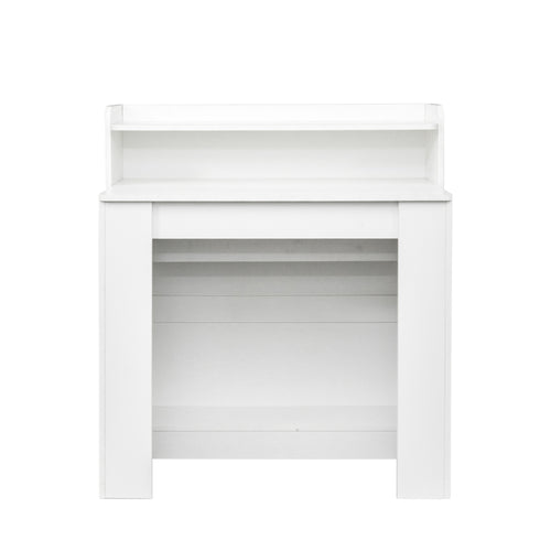 1st Choice Modern Extendable Dining Table with Storage in White
