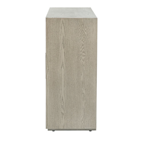 1st Choice Wood Storage Cabinet with Three Tempered Glass Doors in Gray