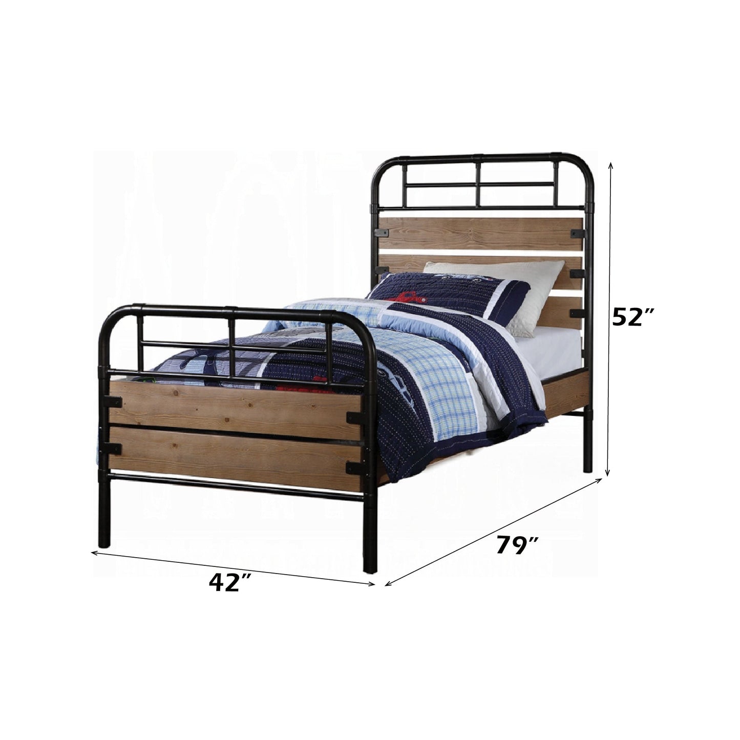 Adams Twin Bed (Bed only, Trundle not included) - 1st Choice Furniture Direct