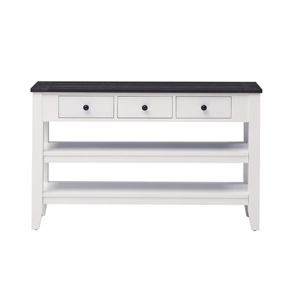 1st Choice 48" Modern Console Table  Sofa Table for Living Room in White