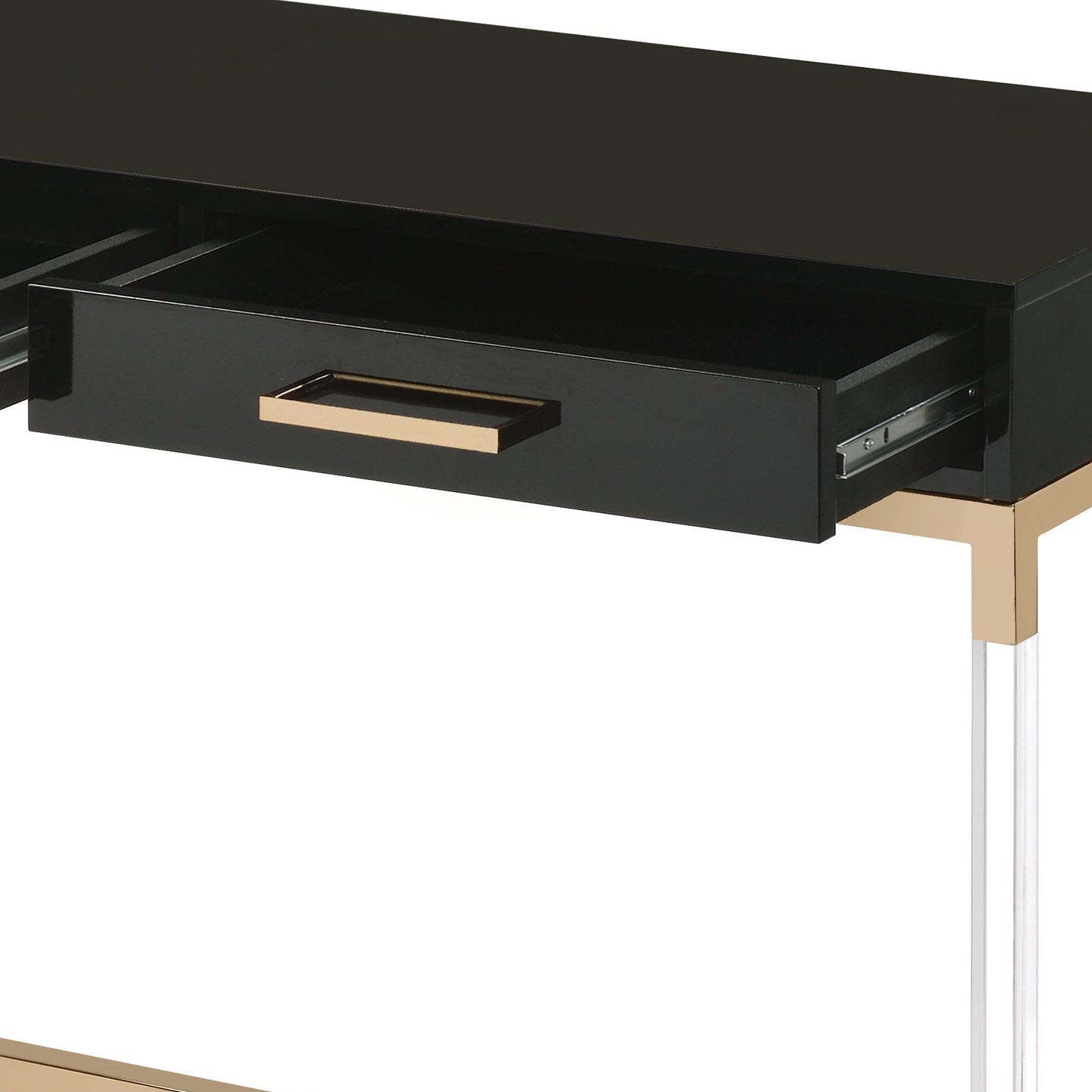 Adiel Black & Gold Finish Sofa Table - 1st Choice Furniture Direct