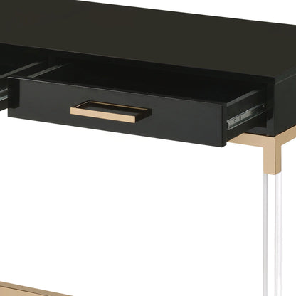 Adiel Black & Gold Finish Sofa Table - 1st Choice Furniture Direct