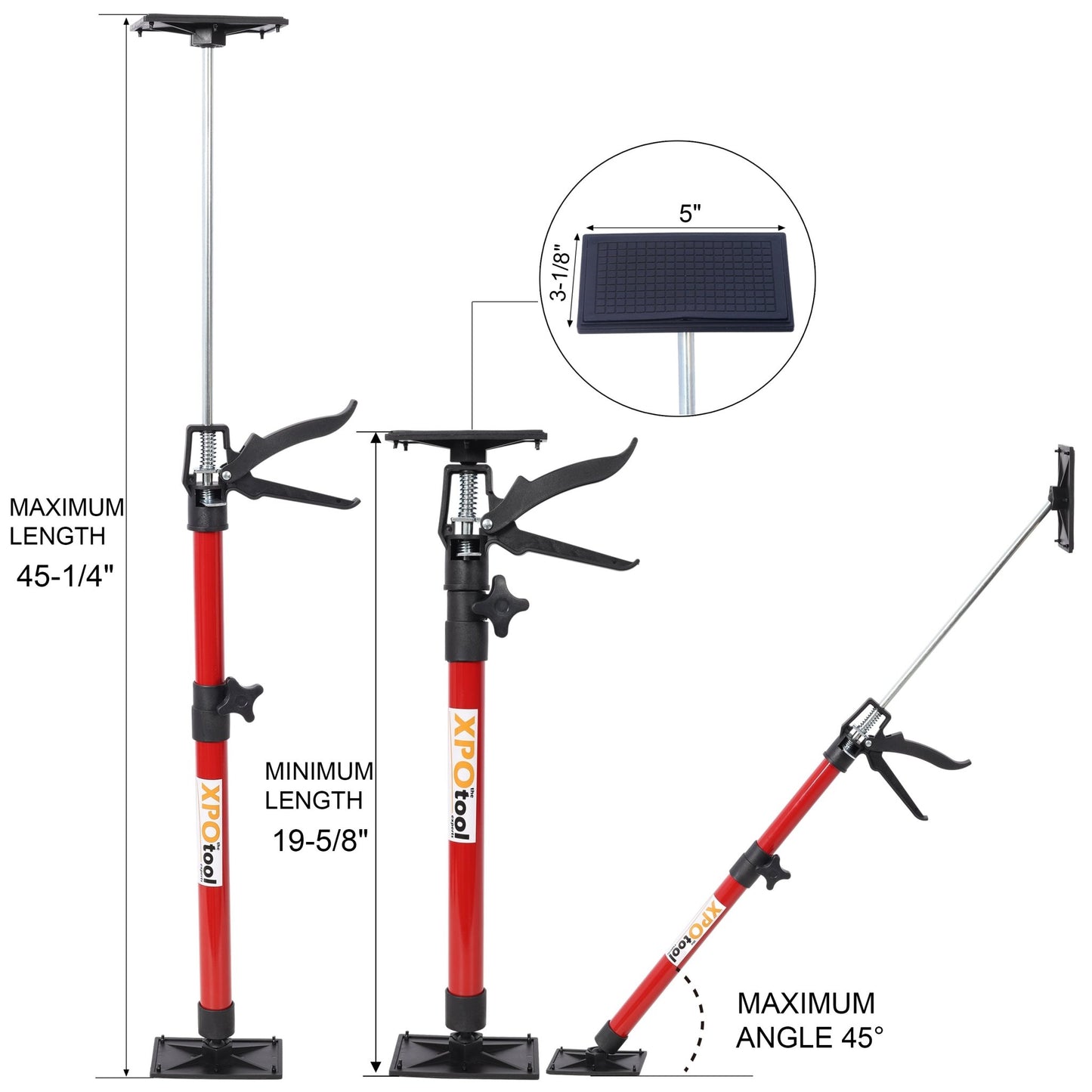 Adjustable Support Pole Jack | Third Hand Tool for Drywall & Cabinets - 1st Choice Furniture Direct