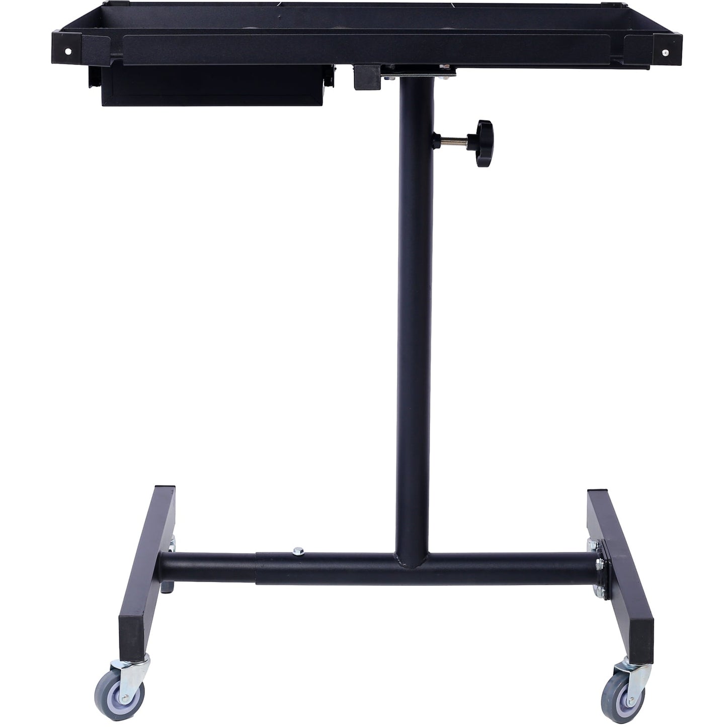 Adjustable Tear Down Work Table with Drawer for Garages, Repair Shops, and DIY, Portable, (4) 2.5' Swivel Casters, 220 Pound Capacity, Rubber Corners, Heavy Duty Steel,black - 1st Choice Furniture Direct
