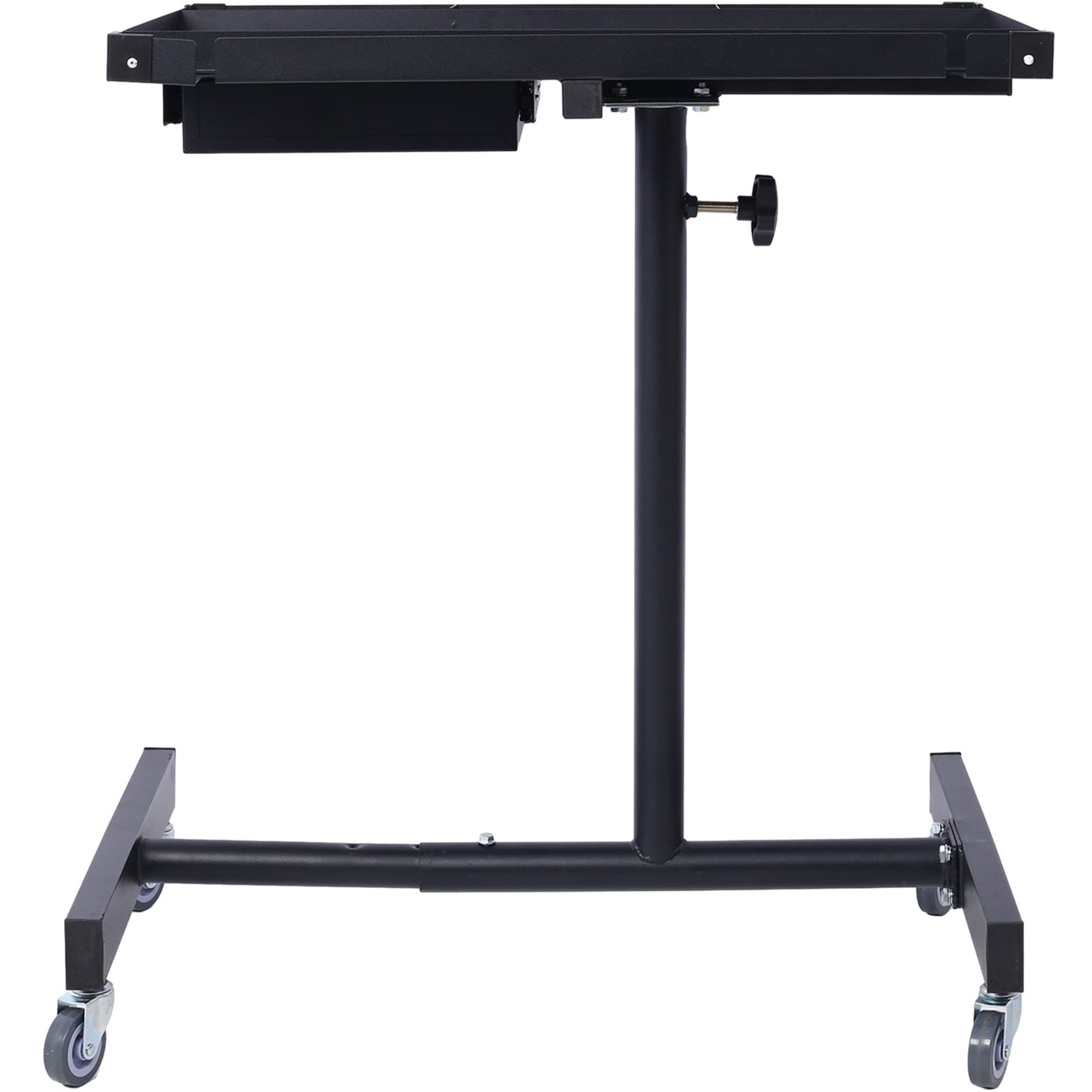 Adjustable Tear Down Work Table with Drawer for Garages, Repair Shops, and DIY, Portable, (4) 2.5' Swivel Casters, 220 Pound Capacity, Rubber Corners, Heavy Duty Steel,black - 1st Choice Furniture Direct