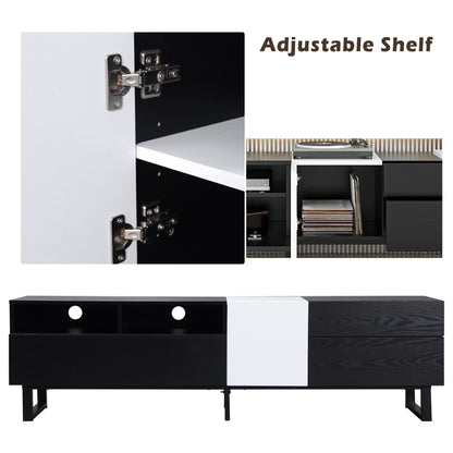 1st Choice Modern TV Stand Table for 80" with Double Storage Space