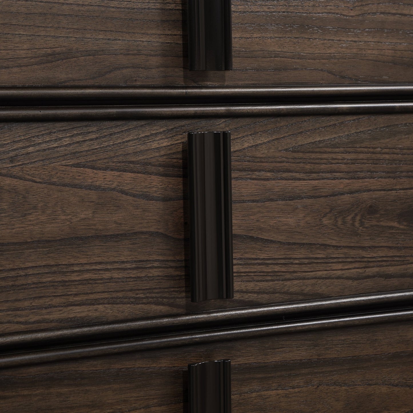 Aetheria Contemporary Wood 6 - Drawer Dresser in Dark Brown - 1st Choice Furniture Direct