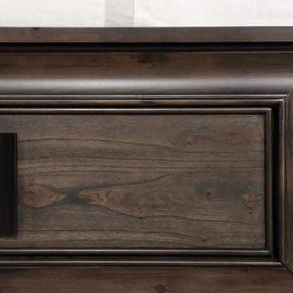 Aetheria Contemporary Wood 6 - Drawer Dresser in Dark Brown - 1st Choice Furniture Direct
