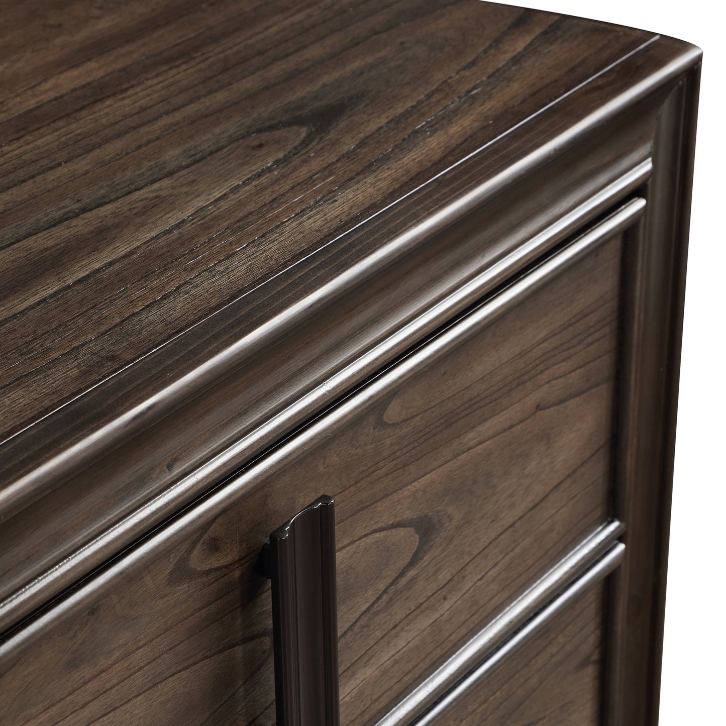 Aetheria Contemporary Wood 6 - Drawer Dresser in Dark Brown - 1st Choice Furniture Direct