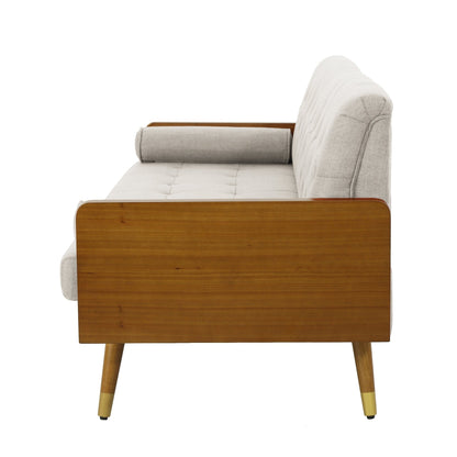 Aidan Mid Century Modern Tufted Fabric Sofa - 1st Choice Furniture Direct