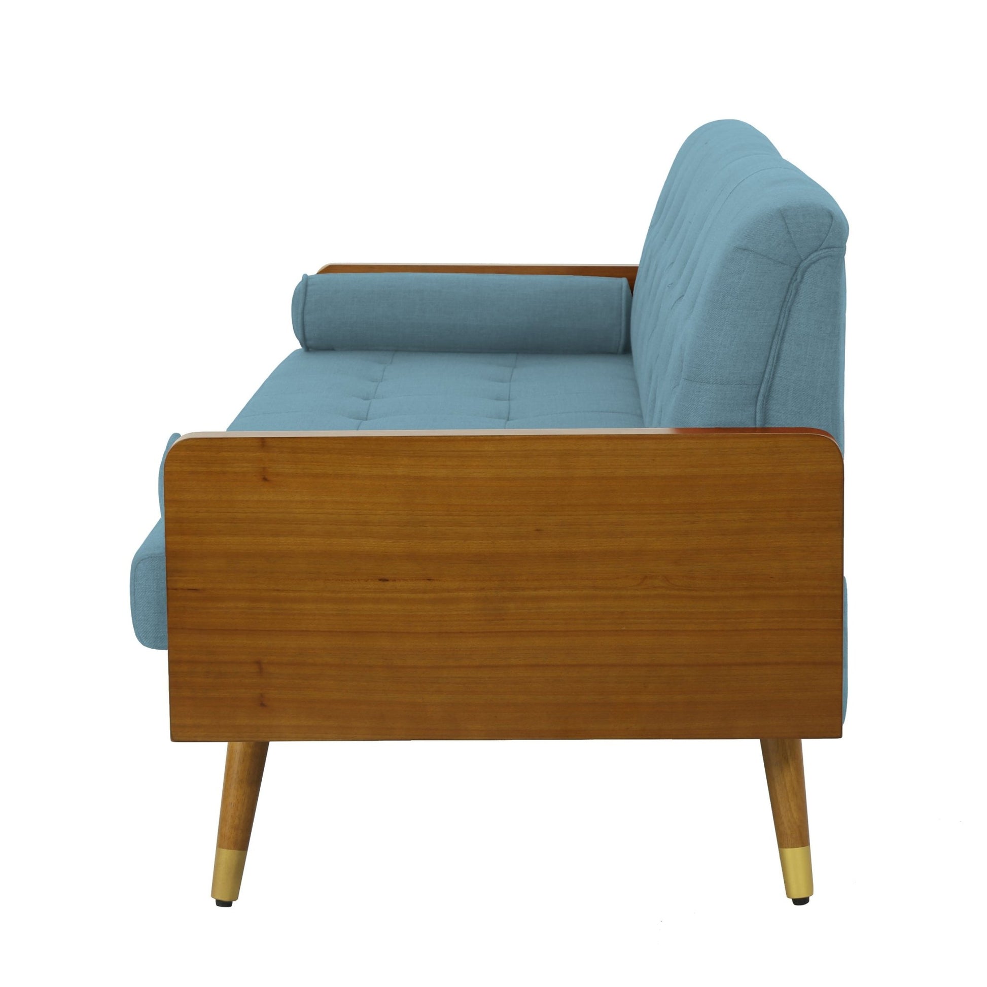 Aidan Mid Century Modern Tufted Fabric Sofa - 1st Choice Furniture Direct